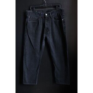 Levi’s 505 Jeans Men’s 36x32 Black Regular Fit 100% Cotton Classic Fit Denim
